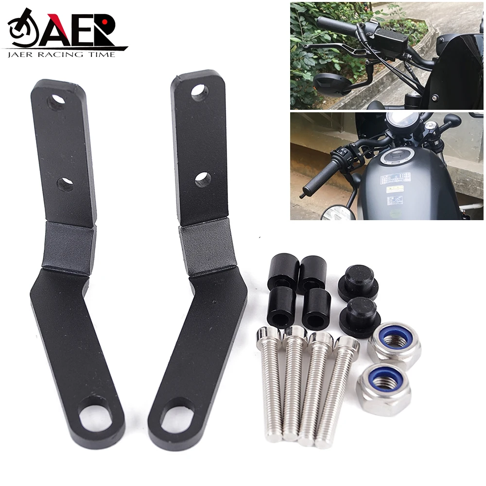 

Кронштейн для бокового зеркала заднего вида на руль мотоцикла для Honda Rebel 500 300 CMX300 CMX500 2019 2020 2021