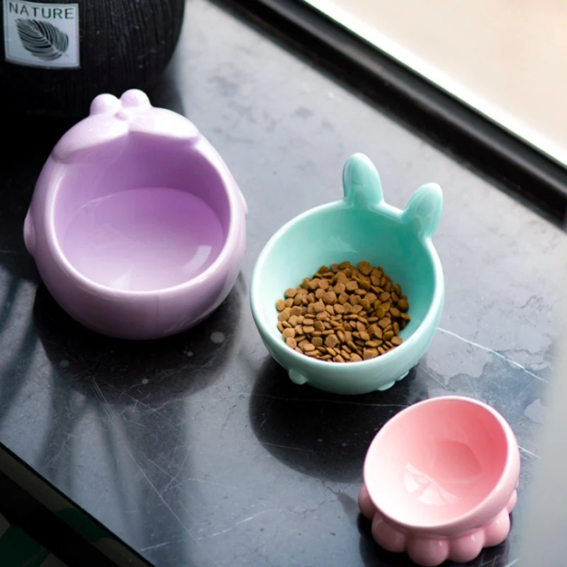 Красивая пиала для кошек и собак защиты керамика позвонка рельефные подставки