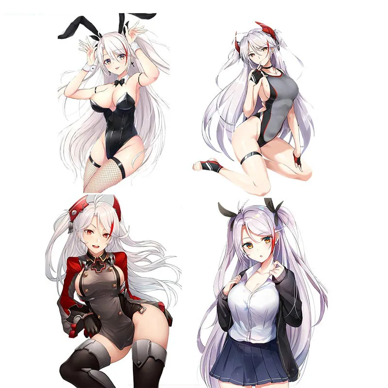 

Personality Prinz Eugen Azur Lane Anime Car Sticker Auto Accessories Creative Scratch Stickers Helmet Stickers PVC Apply To Car