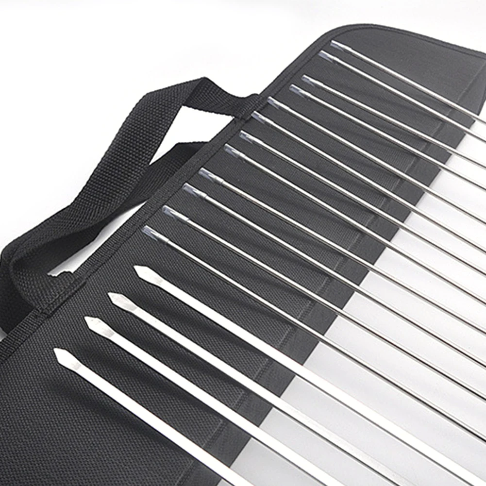 

10pcs/set BBQ Wooden handle Forks With Handle Grill Stainless Steel Camping Outdoor Cooking Reusable BBQ Tool