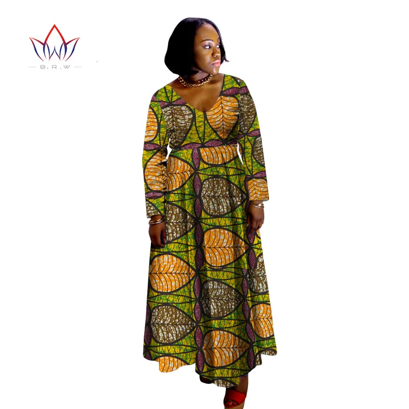 Женское длинное платье с принтом в виде Дашики BRW вечерние платья большого