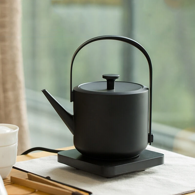 

New Japanese-style Electric Kettle Portable With Handle Water Boiler 1200W 600ml Small Capacity Automatic Power-off Kettle