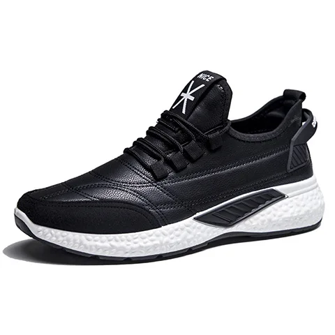 

Men Shoes 2019 Spring Autumn Casual imitation leather Flat Shoes Lace -up Low Top Male Sneakers tenis masculino adulto shoes