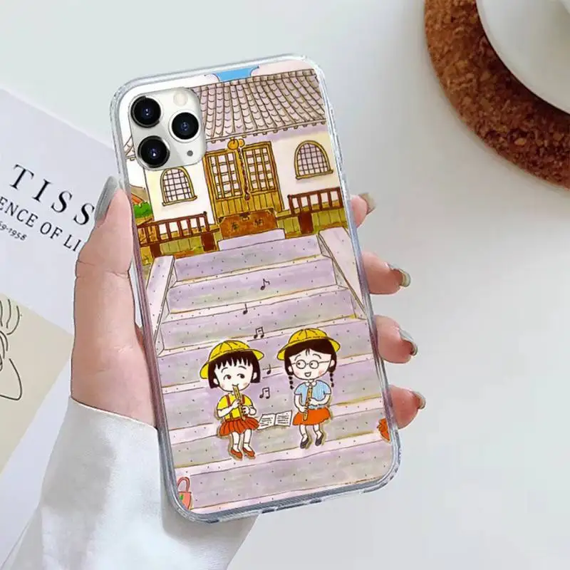 

Anime Chibi Maruko Phone Case For iphone 12 5 5s 5c se 6 6s 7 8 plus x xs xr 11 pro max mini