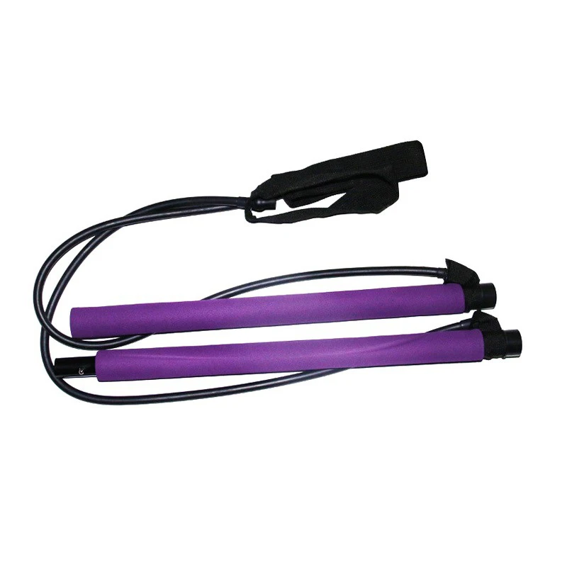 

Yoga Exercise Stick Toning Bar Fitness Rope Puller Pull Rods Portable Home Yoga Gym Body Abdominal Resistance Bands for Pilates