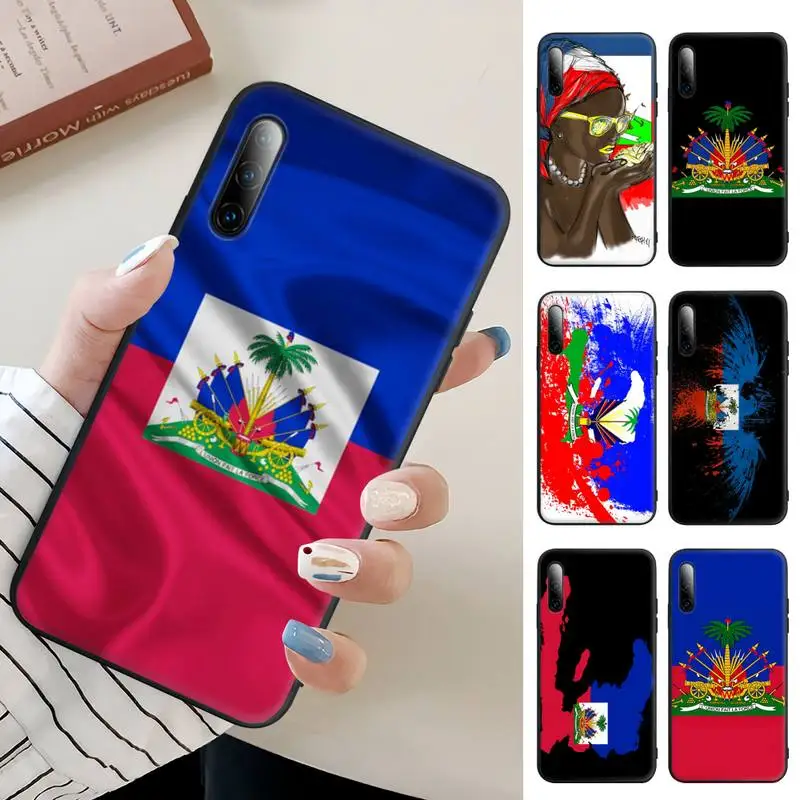 

Vintage Haiti Haitian Flag Black Matte Cell Phone Cover For Samsung Galaxy S9 S10 S20 S21 S30 Plus Ultra S7 S8 S10e Case