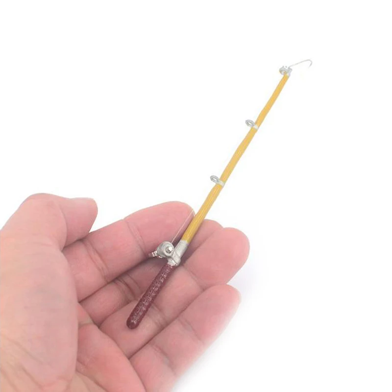 

Миниатюрная металлическая удочка для кукольного домика 1:12, 1 комплект