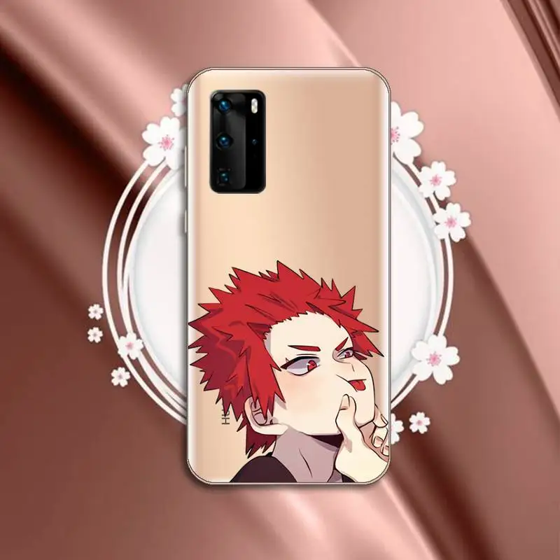 

kirishima My hero academia anime Phone Case Transparent for Huawei P honor 8 10i 20 30 40 smart 2019