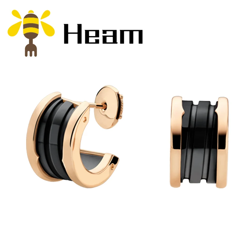 Heam,, высокое качество, серебро 925 пробы, болгарийские серьги для женщин, розовое золото, керамика, модное, роскошное ювелирное изделие, подарок для пары - Окраска металла: style 6