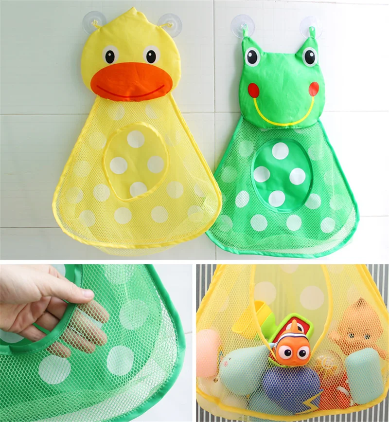 Детские Игрушки для ванны маленькая утка лягушка Детская сетка хранения игрушек