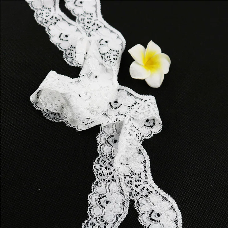 35 мм 5 ярдов кружевные ленты с отделкой свадебное украшение ручной работы вышитое