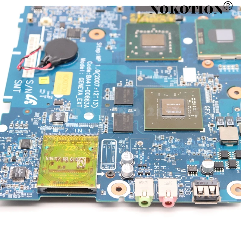 NOKOTION BA41 008621A материнская плата для ноутбука Samsung R700 NP PM965 GeForce 8400M GS DDR2 Бесплатный