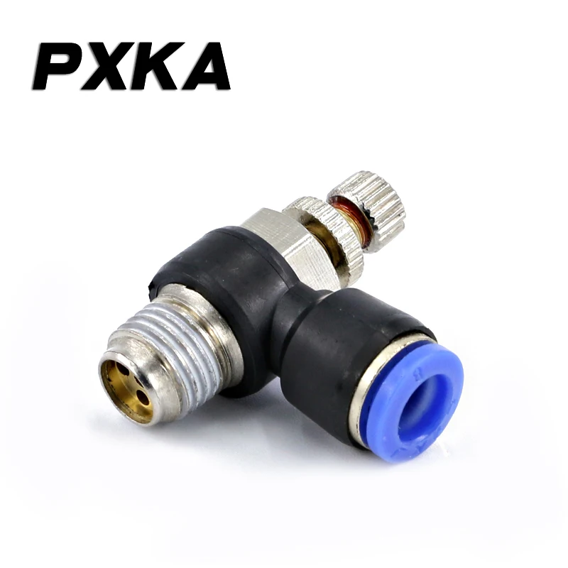 Бесплатная Доставка 2 шт. воздушный цилиндр дроссельного клапана SL4-M5 клапан