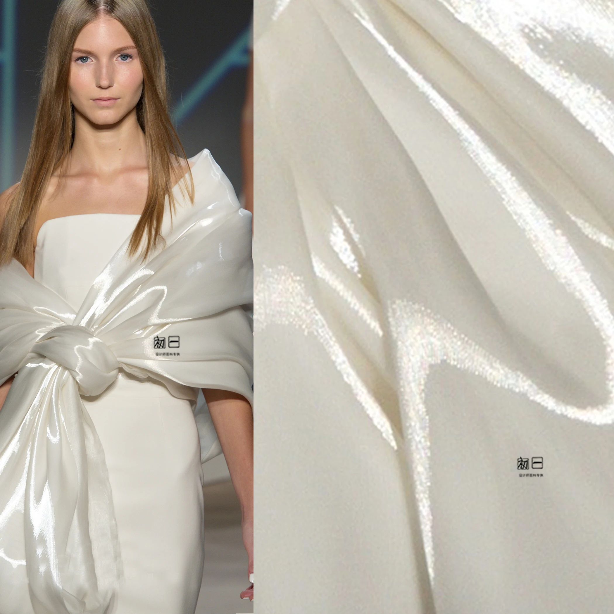 Суперъяркий полиэстер шелк сатин светоотражающий светлый Женское пальто и