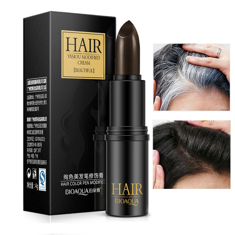 Черная и коричневая помада временная краска для волос крем-краска мягкая быстрая