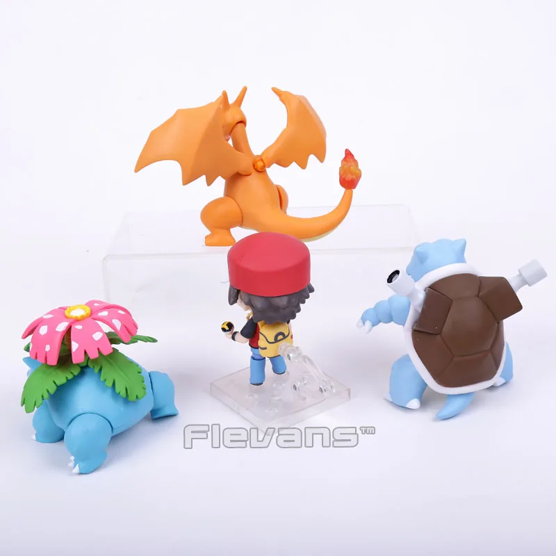 Красный тренажер Pokemon: Champion Ver. Ash Ketchum & Charizard blastois& Venusaur ПВХ экшн фигурка