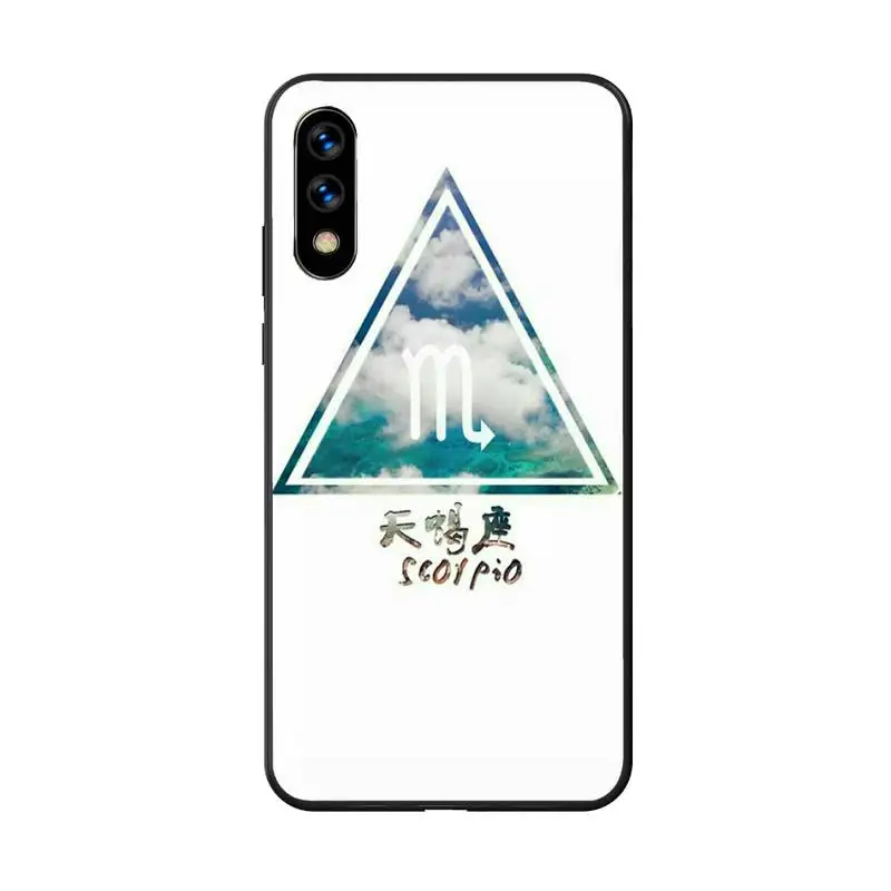 

constellations Phone Case For Huawei Honor 5A 7A 7C 8A 8C 8X 9XPro 9Lite 10 10i 10lite 20 20lite 30pro Black soft TPU case