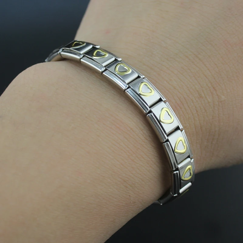 Hapiship 2018 мужские/женские ювелирные изделия золото/серебро 9 мм полое сердце из