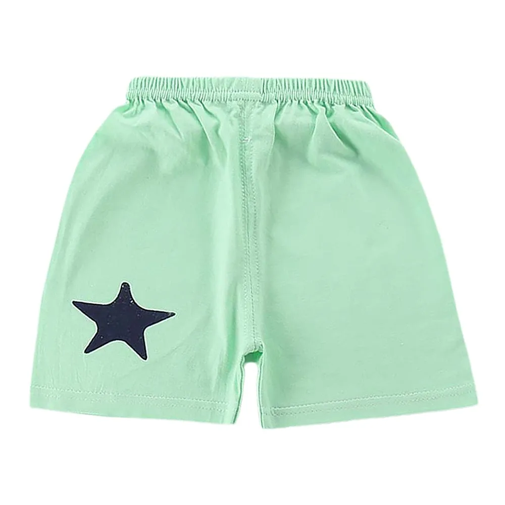 

Kids Cartoon Cotton Shorts Boys Girls Animal Print Mid Waist Comfy Summer Daily Wear