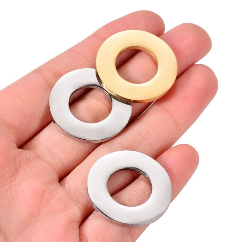 Пустые круглые штампованные бирки с круглым отверстием коннектор для подвесок