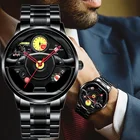 Мужские водонепроницаемые часы на руль, из нержавеющей стали