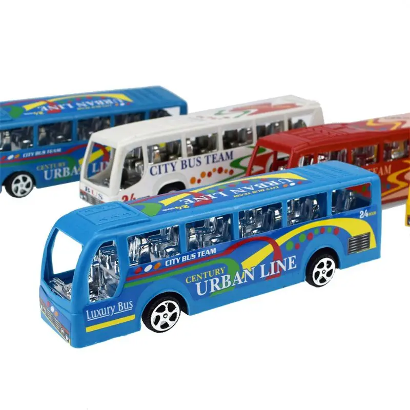 

5.5" City Bus Inertial Cars Kids Toys Car Model Vehicles Baby Toy Layout Landscape Gift
