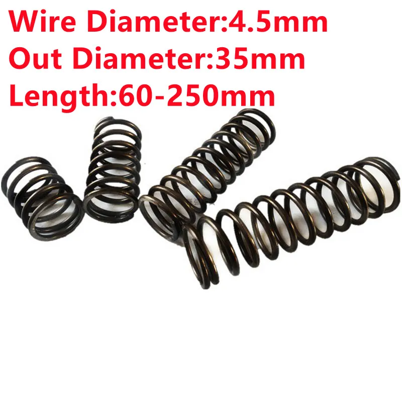 

Custom Heavy Duty Pressure Spring Large Big Compression Spring,4mm Wire Dia*35mm Out Dia*60/70/80/100/120/150/200/250mm length