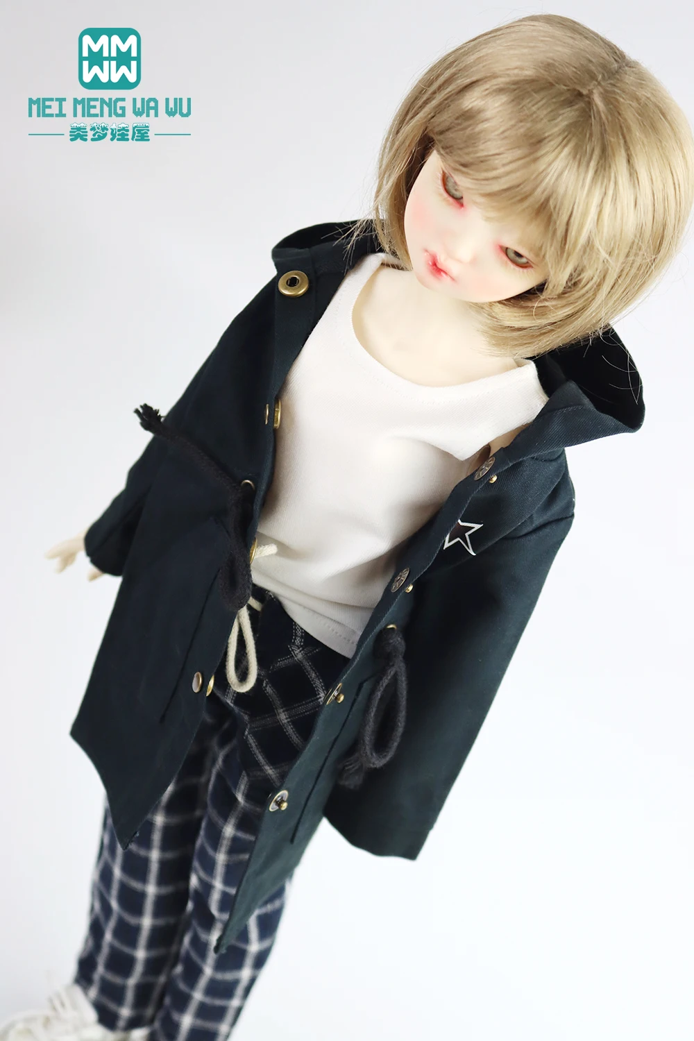 BJD Кукла Одежда Форма 43 45 см шаровой шарнир куклы 1/4 MSD модные пальто с капюшоном