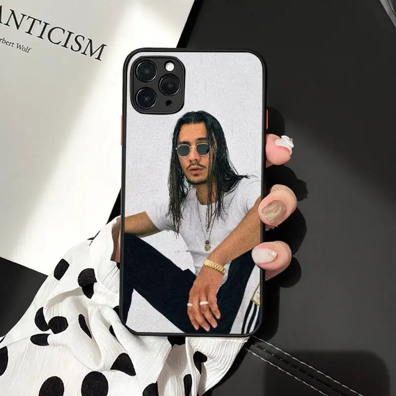 

A handsome and charming manapache 207 Phone Case Matte Transparent for iPhone 7 8 11 12 s mini pro X XS XR MAX Plus cover funda