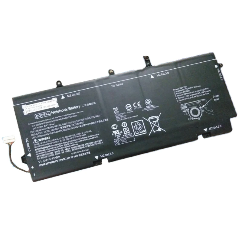 Новый оригинальный аккумулятор для HP EliteBook 1040 G3 BG06XL BG06045XL 804175 181 1B1 1C1 805096 001 005 11 4 в 45
