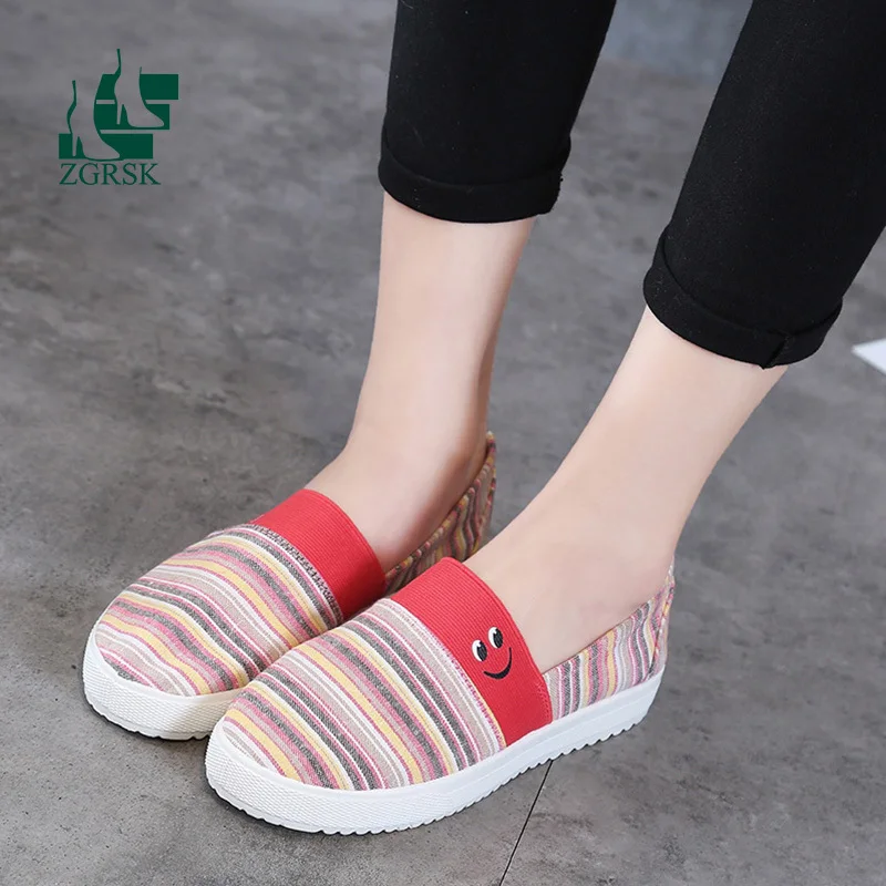 

2021 Women's Canvas Shoes Summer Lightweight Non-slip Shoes Flat Women's Shoes School Style Comfortable Flat Vulcanized Shoes