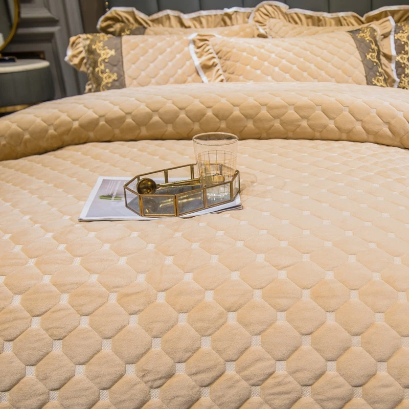 Роскошное Хрустальное бархатное Фланелевое флисовое стеганое постельное белье