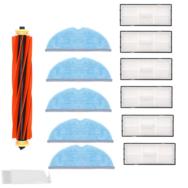 

For Xiaomi T7 T7S Robot Vacuum Replacement Parts Pack Of Main Brush Filter Mop Cloth Household Cleaning Tools 13 Pcs