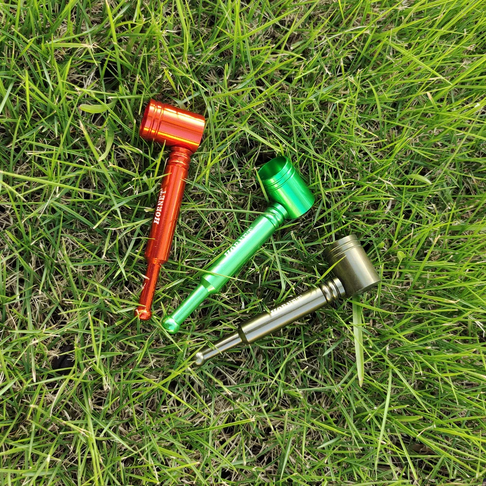 HORNET съемная металлическая трубка для курения с металлической чашей 91 мм