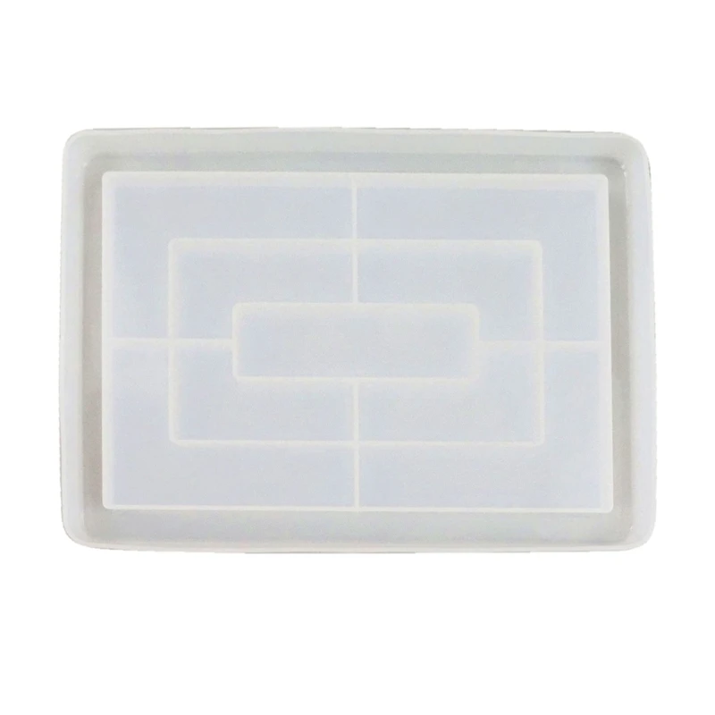 

10Inch Large Rectangle Plate Resin Casting Mold Jewelry Plate Dish Silicone Mold 875B
