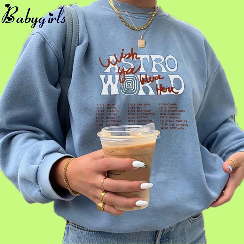 

Женская толстовка в стиле оверсайз с длинным рукавом и круглым вырезом