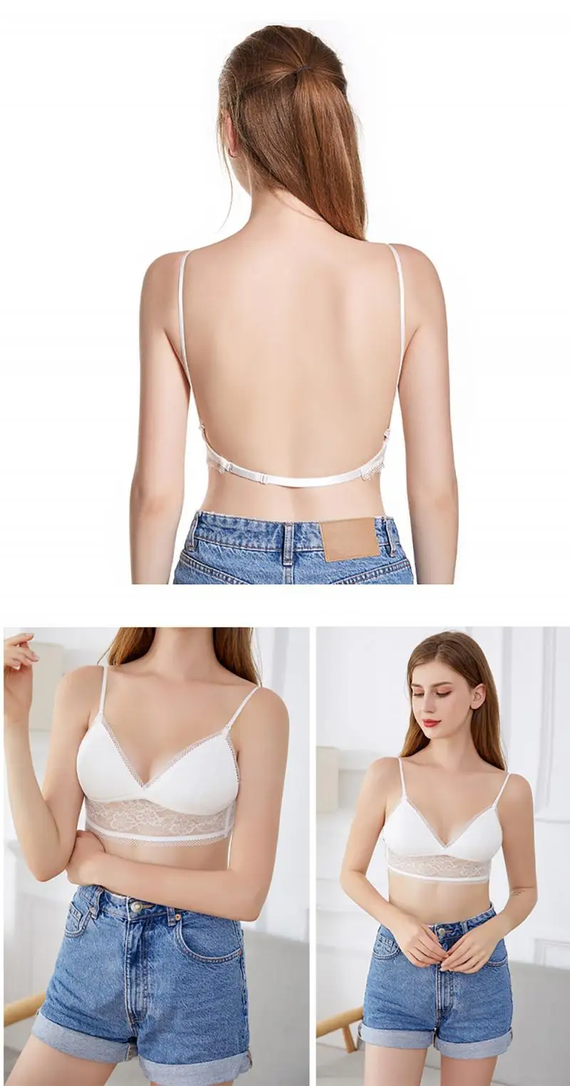 Новинка хит продаж u-образный бюстгальтер с открытой спиной большой красивый без