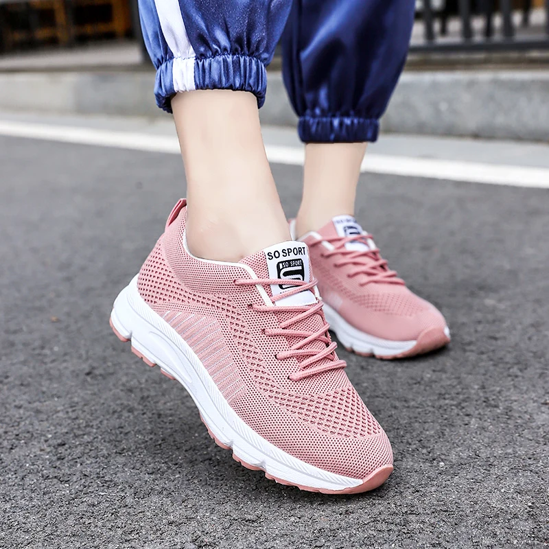 Размеры 35-50 красивая популярная дышащая обувь на плоской подошве женские осенние