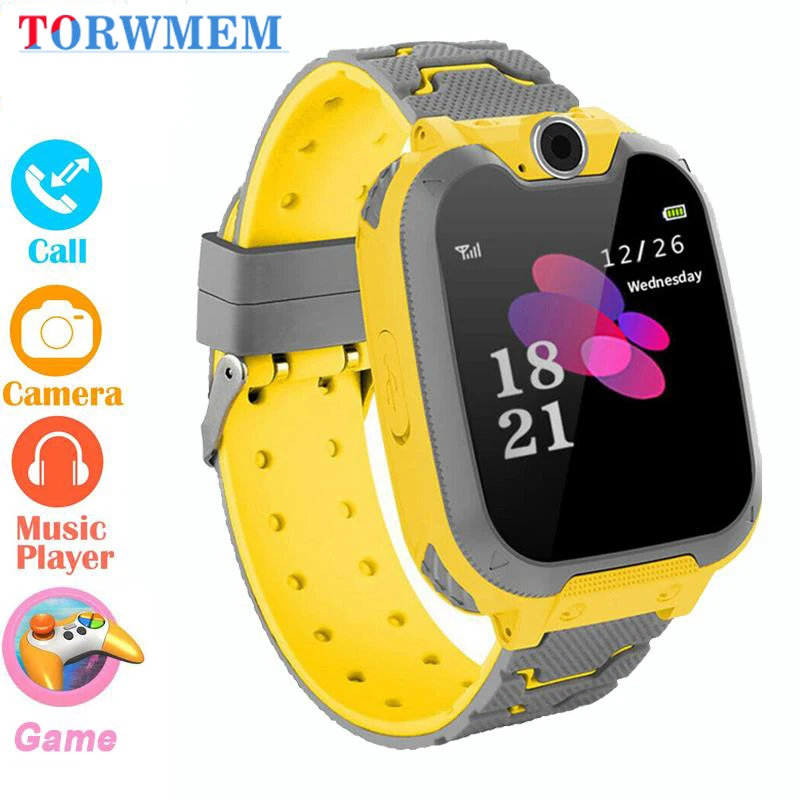 Детские умные часы игровые музыкальные водонепроницаемые детские SOS для