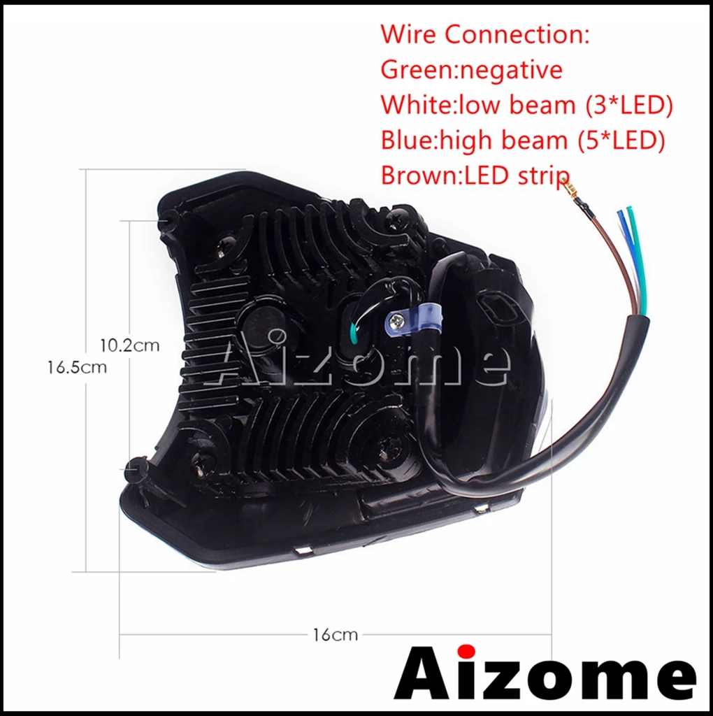 

Dirt Motorcycle LED Head Light Enduro Headlight High Low Beam Motocross Headlamp For EXC EXC-F 300 350 450 500 Six Days XC-W 250