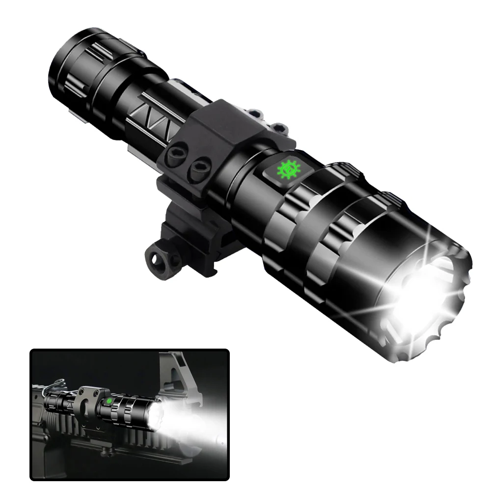 2021 супер яркий велосипедный Охотничий Тактический фонарь вспышка светильник