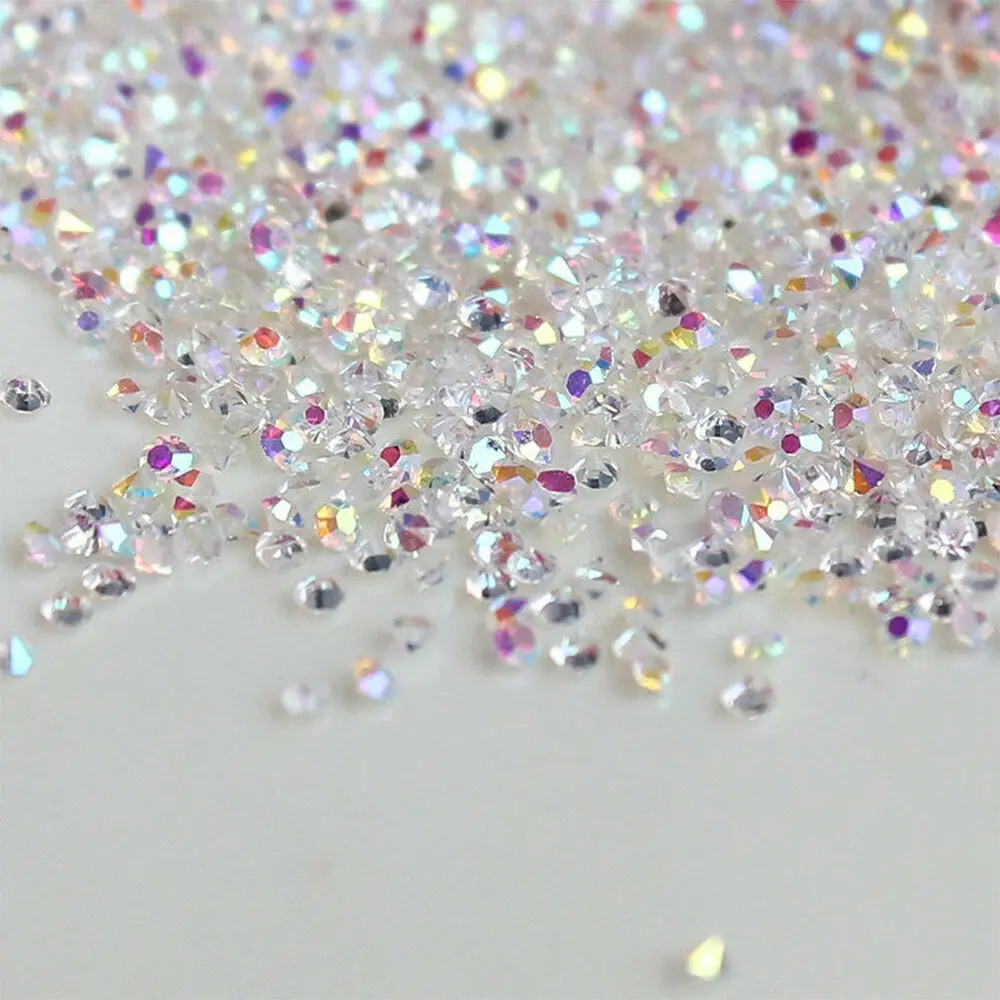 1000 шт. украшения для дизайна ногтей микро алмаз блестящий кристалл песок стекло 1