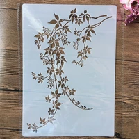 a4 29cm maple leaves branch diy layering stencils wall painting scrapbook coloring embossing album decorative template