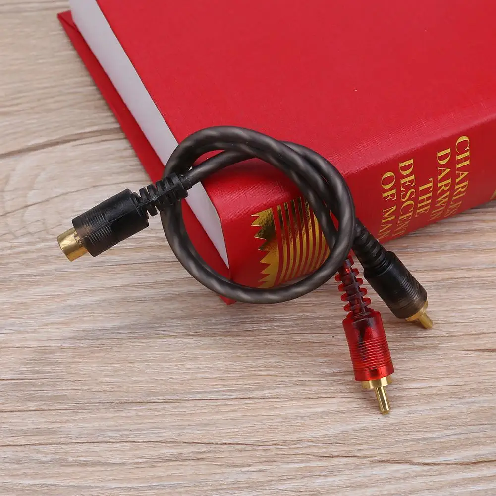 Автомобильный аудио 1 RCA мама на 2 папа Y-образный сплиттер конвертер Шнур адаптер