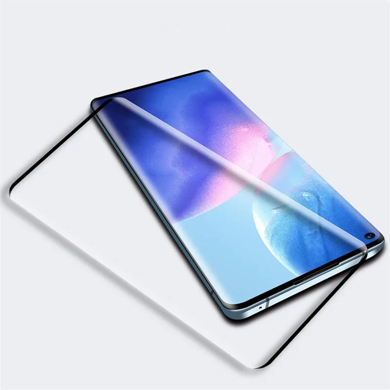 Protector de pantalla de cubierta completa 3D para OPPO Find X3 Neo, cristal templado para OPPO Find X3 Neo, pel&iacute;cula de tel&eacute;fono para OPPO Find X3 Neo-0