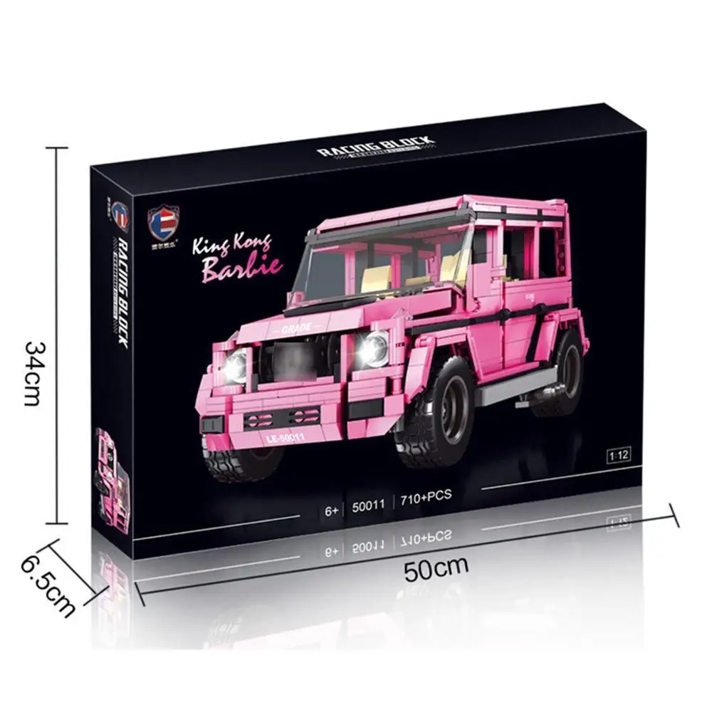 

Big G-G500 Little King Kong Barby model car 50011 children's puzzle assembling small particles building blocks kids gift