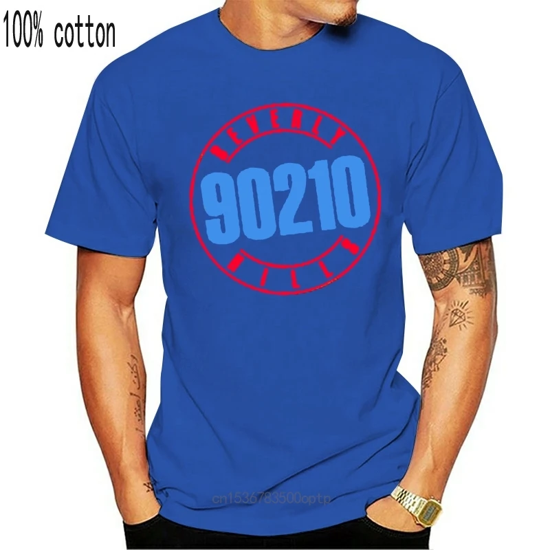 

New 2021 Beverly Hills 90210 TV Show Logo Men's Black T-Shirt Size S-3XL TEE Shirt Classic Custom Design