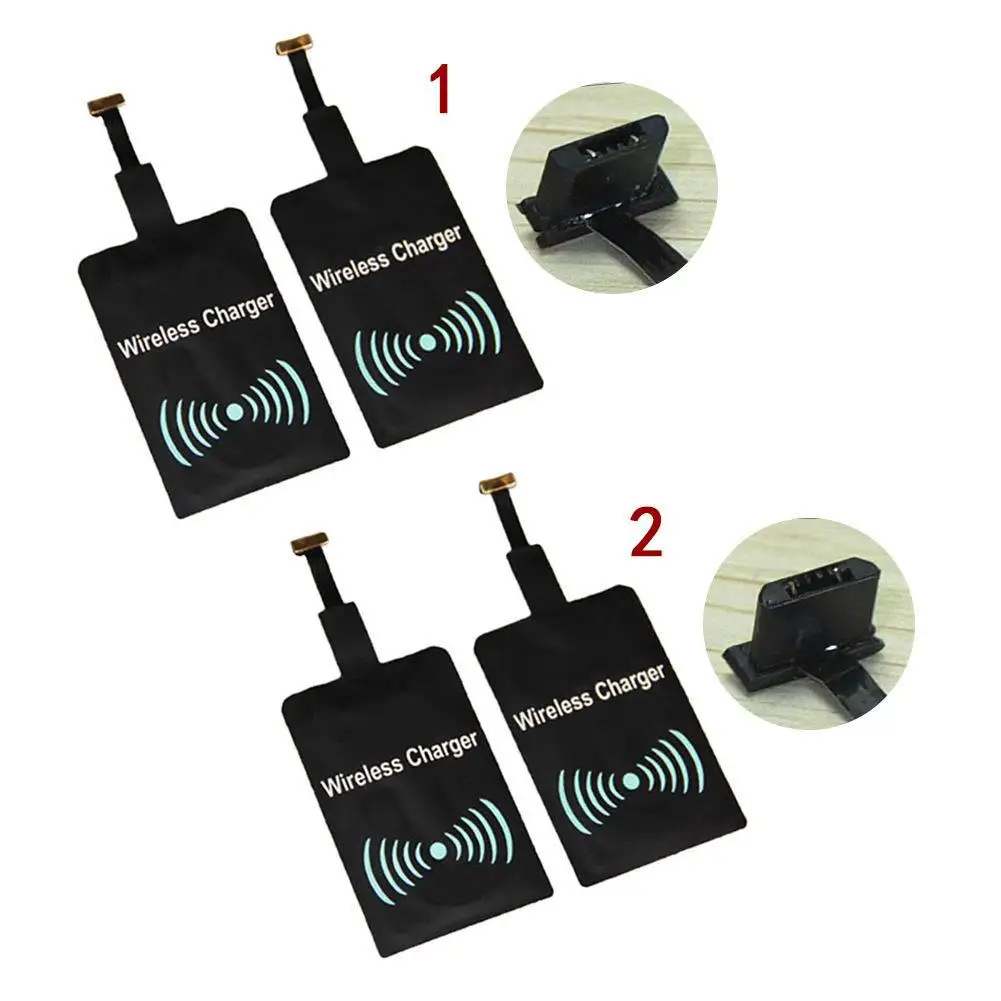 Qi беспроводной зарядный приемник Pad комплект для универсального микро USB Android