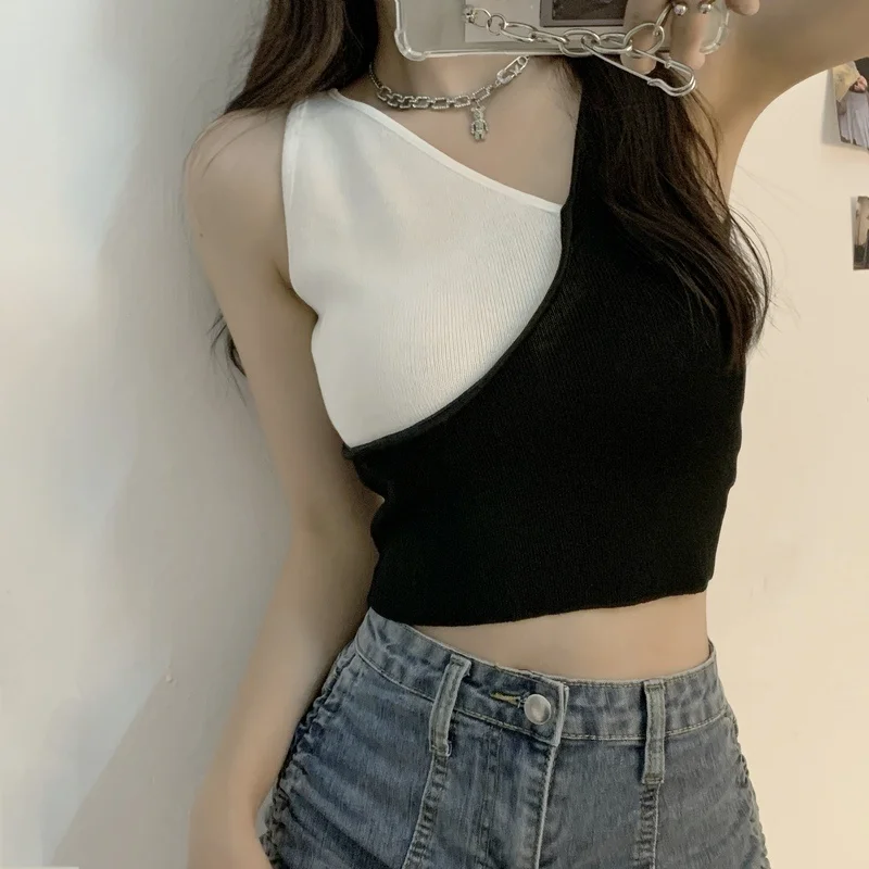 

V-neck Color-Block Vest Camisole Women's Rac