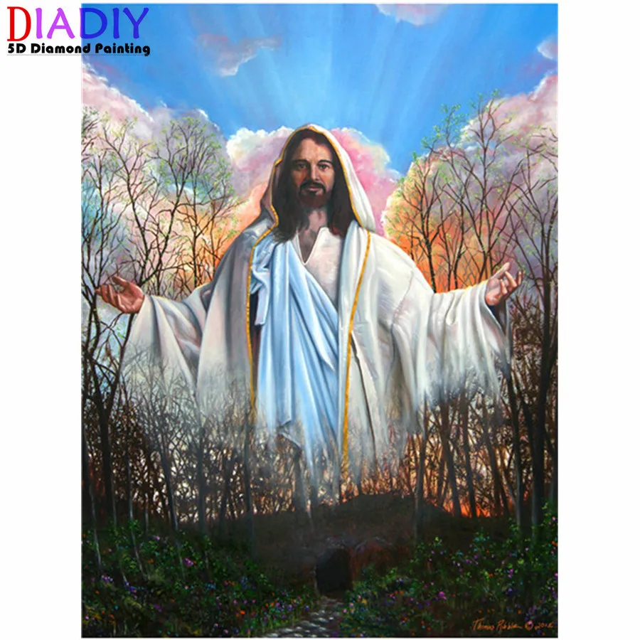 

5D DIY Diamond Painting New Arrivals Religion Diamond Embroidery Sale Jesus Rhinestones Full Mosaic Decortion